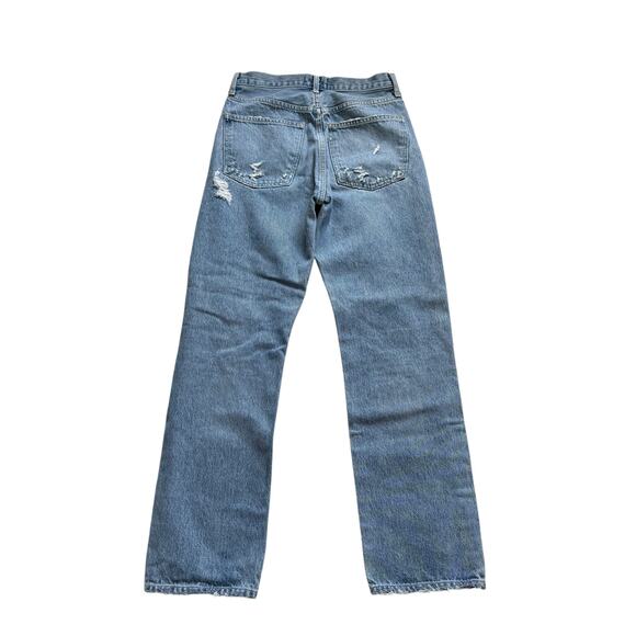 AGOLDE 90's Mid Rise Loose Fit Fall Out Wash Distressed - Picture 1 of 11